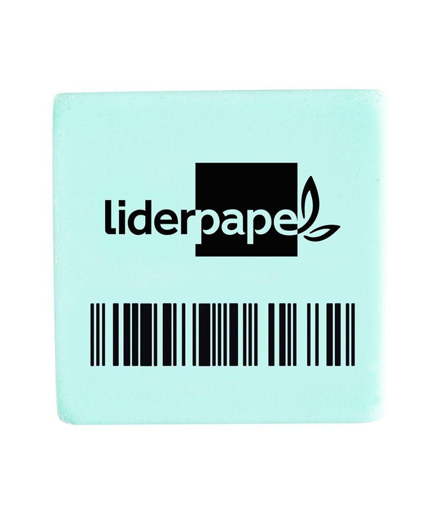 Goma liderpapel para lápiz con forma cuadrada 29x29x12 mm pack 32 unidades - Imagen 5