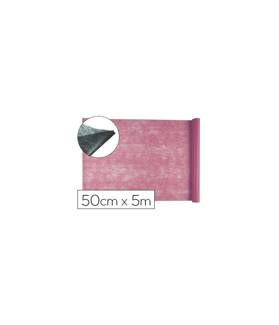 Tejido sin tejer liderpapel terileno 25 g/m2 rollo de 5 mt rosa - Imagen 2