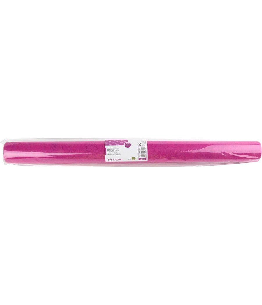 Tejido sin tejer liderpapel terileno 25 g/m2 rollo de 5 mt rosa - Imagen 3