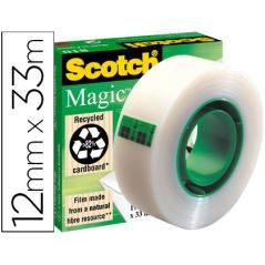 Cinta adhesiva scotch-magic 33 mt x 12 mm - Imagen 2