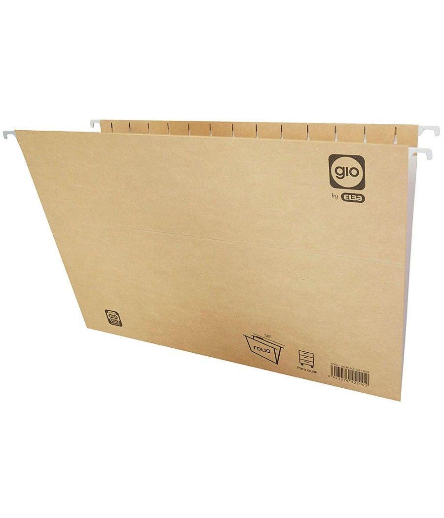 Carpeta colgante gio folio 42200 240x350 mm pack 25 unidades - Imagen 3