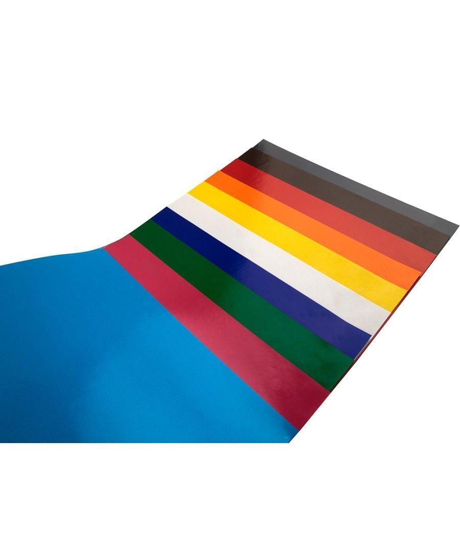 Bloc trabajos manuales liderpapel charol 240x315mm 10hojas colores surtidos - Imagen 6