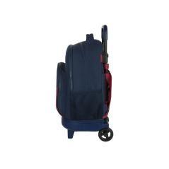 Cartera escolar safta con carro mochila grande con ruedas compact extraible 330x220x450 mm f.c. barcelona - Imagen 4