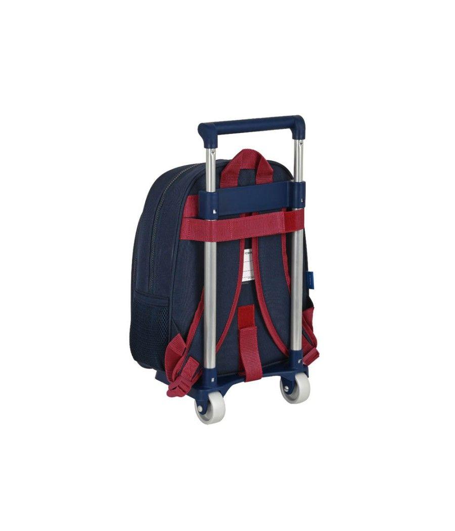 Cartera escolar safta con carro 270x100x330 mm f.c. barcelona corporativa - Imagen 3