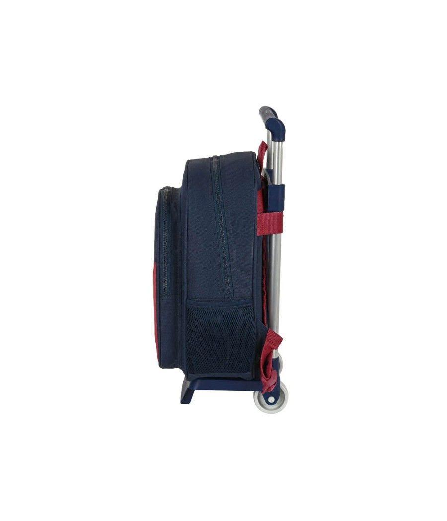 Cartera escolar safta con carro 270x100x330 mm f.c. barcelona corporativa - Imagen 4