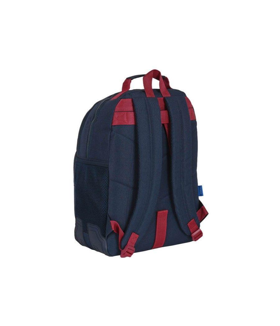 Cartera escolar safta mochila 320x150x420 mm f.c. barcelona corporativa - Imagen 3