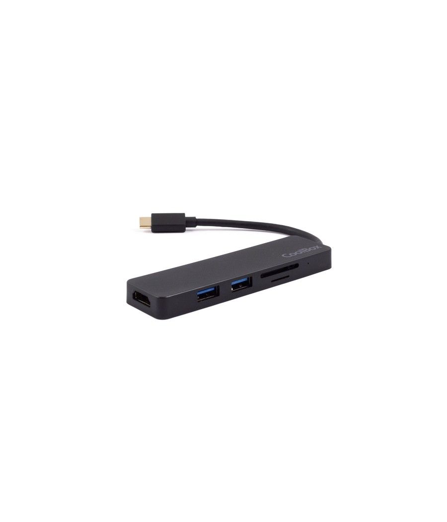 CoolBox miniDock USB-C Lite 2 USB 3.2 Gen 1 (3.1 Gen 1) Type-C Negro - Imagen 1