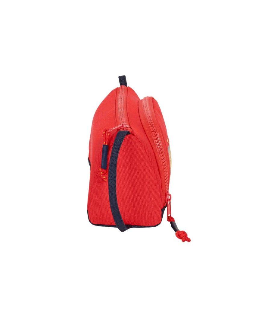 Bolso escolar safta portatodo con bolsillo desplegable vacío 200x85x110 mm seleccion española de futbol - Imagen 5