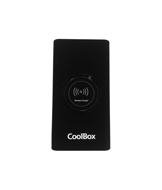 CoolBox COO-PB08KW-BK batería externa Polímero de litio 8000 mAh Cargador inalámbrico Negro - Imagen 1