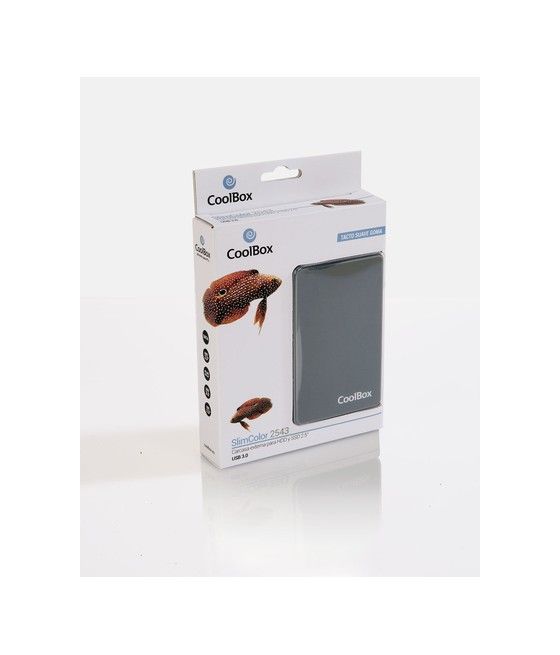 CoolBox SlimColor 2543 Carcasa de disco duro/SSD Gris 2.5" - Imagen 2