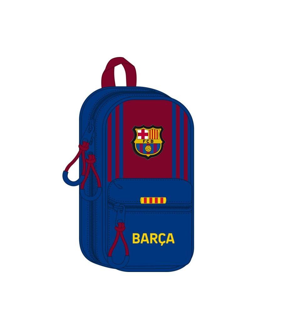 Plumier escolar safta f.c. barcelona 1 equipacion 21/22 mochila con 4 portatodos vacíos 120x50x230 mm - Imagen 2