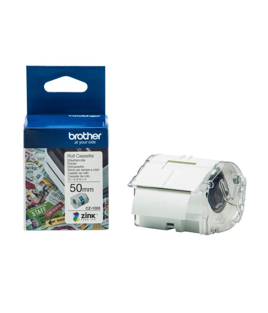 Brother CZ-1005 cinta para impresora de etiquetas Blanco sobre verde - Imagen 17