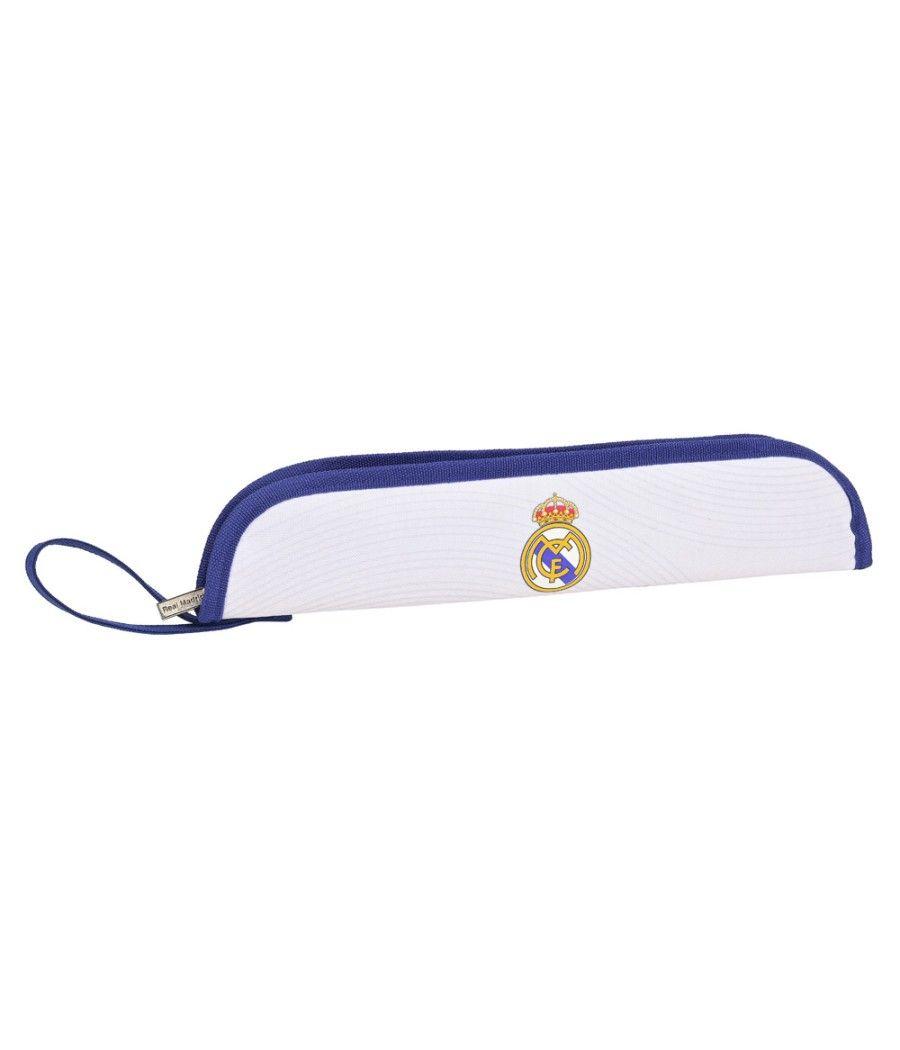 Bolso escolar safta real madrid 1 equipacion 21/22 portatodo portaflauta 370x20x80 mm - Imagen 2