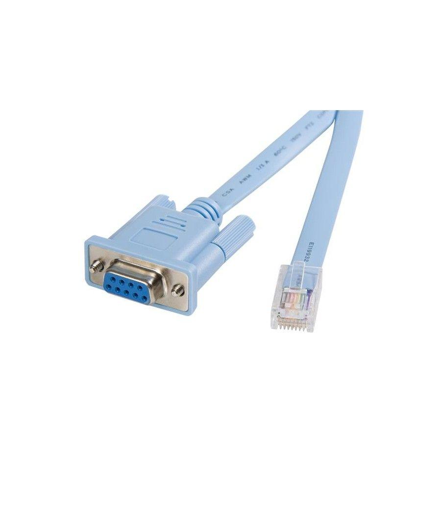 StarTech.com Cable 1,8m para Gestión de Router Consola Cisco RJ45 a Serie DB9 - Rollover - Macho a Hembra - Imagen 2