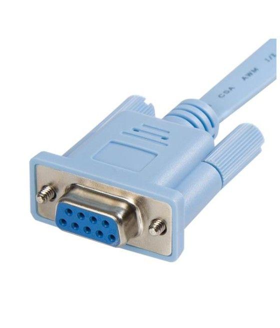 StarTech.com Cable 1,8m para Gestión de Router Consola Cisco RJ45 a Serie DB9 - Rollover - Macho a Hembra - Imagen 3