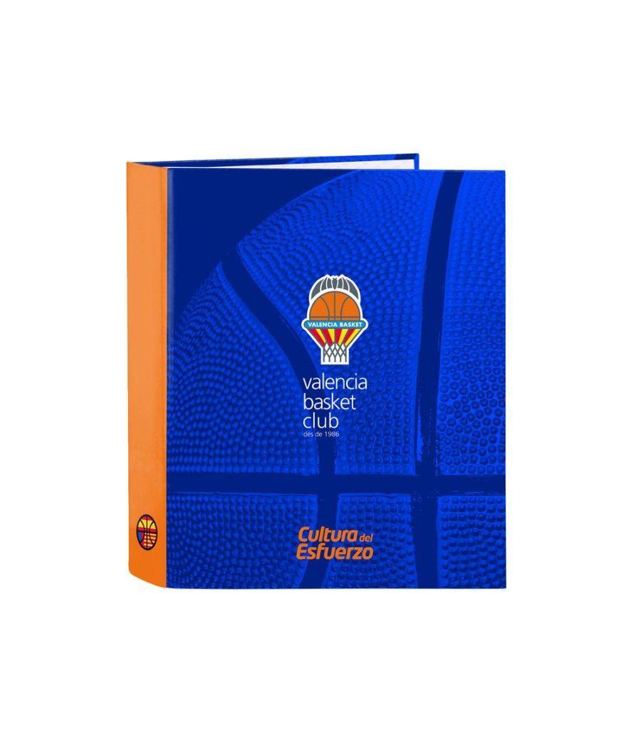 Carpeta safta cartón folio 4 anillas mixtas 40 mm valencia basket club 270x60x330 mm - Imagen 2