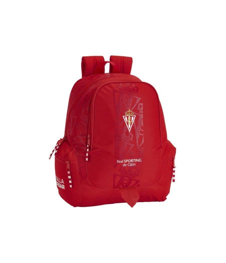 Cartera escolar safta sporting de gijon mochila adaptable a carro 320x430x170 mm - Imagen 2