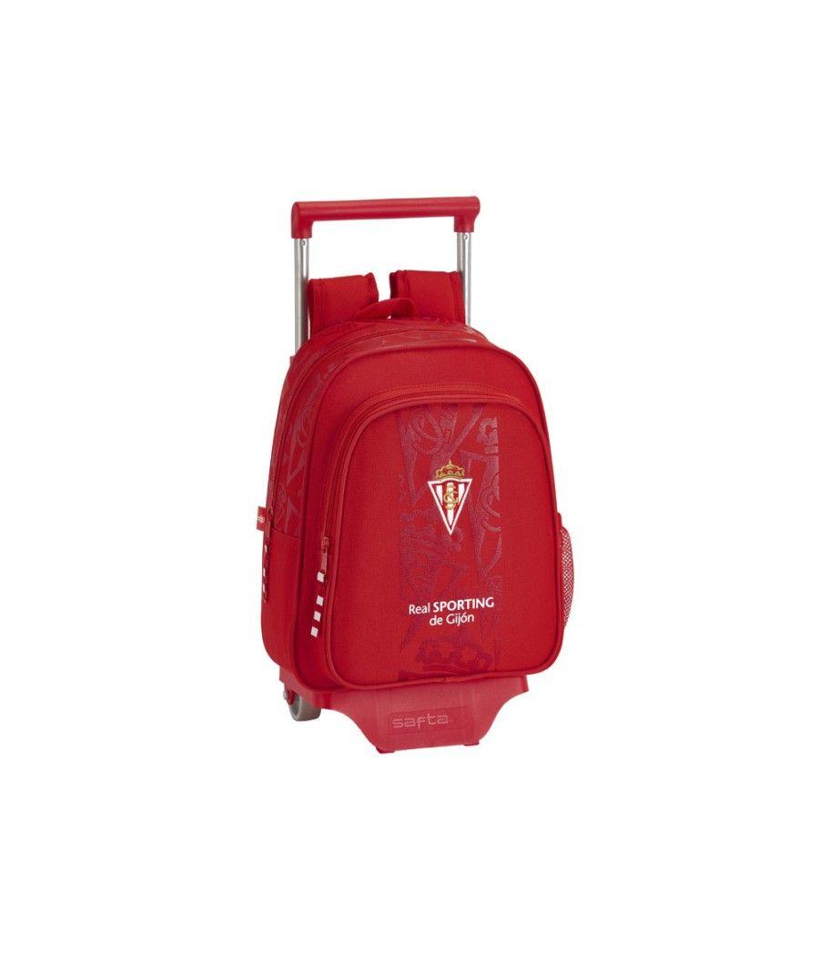 Cartera escolar safta con carro sporting de gijon 270x330x100 mm - Imagen 2