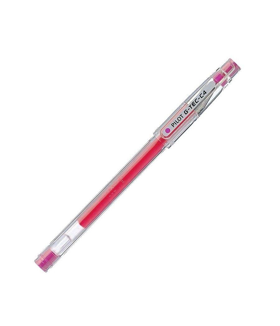 Bolígrafos de tinta de gel pilot g-tec-c4 ng4rs/ 12 unidades/ rosa - Imagen 1