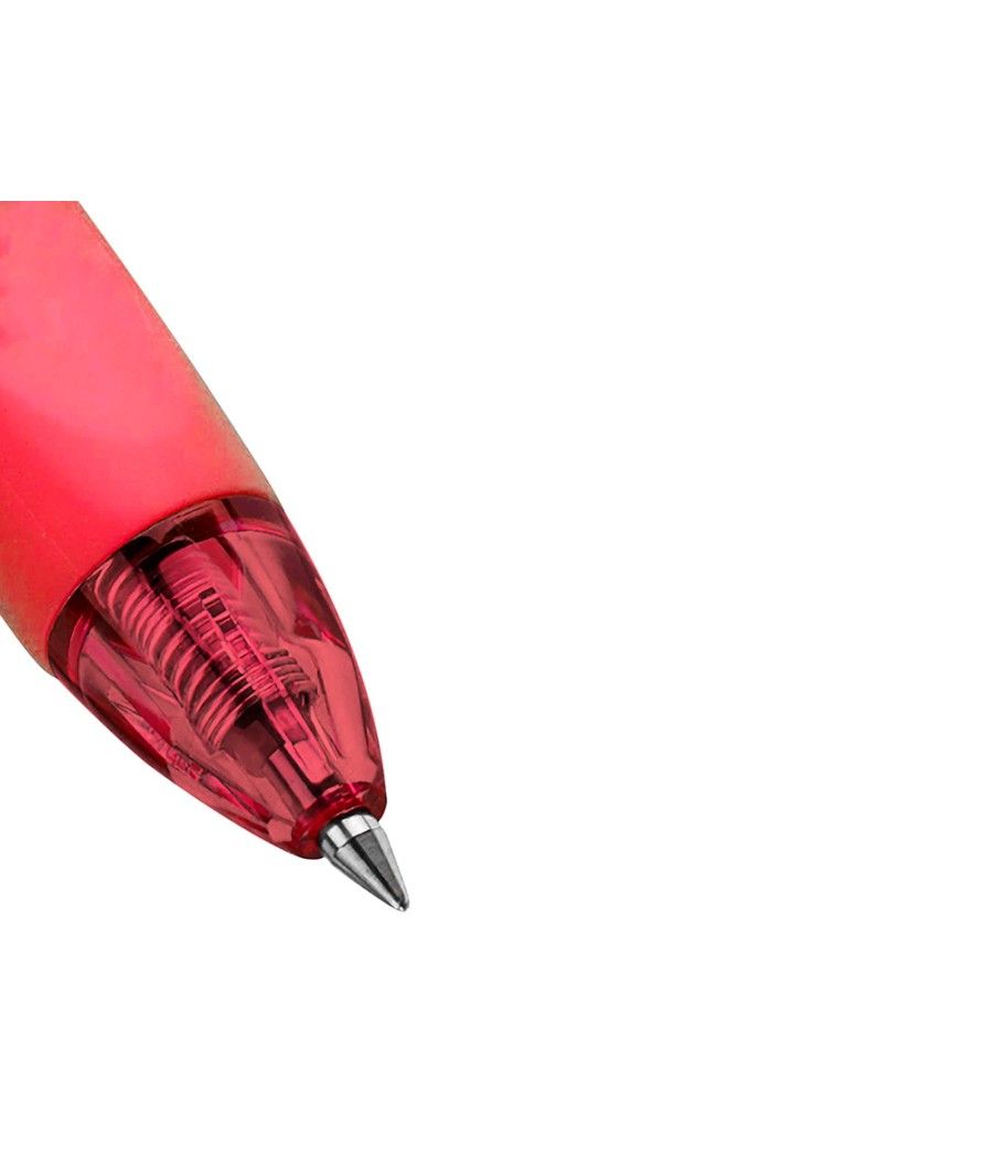 Bolígrafo q-connect retráctil borrable 0,7 mm color rojo pack 10 unidades - Imagen 3