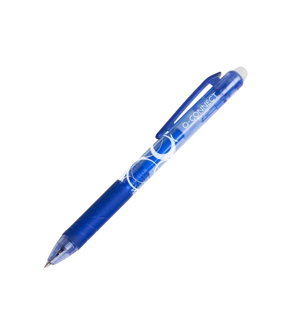 Bolígrafo q-connect retráctil borrable 0,7 mm color azul pack 10 unidades - Imagen 2