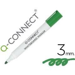 Rotulador q-connect pizarra blanca color verde punta redonda 3.0 mm pack 10 unidades - Imagen 1