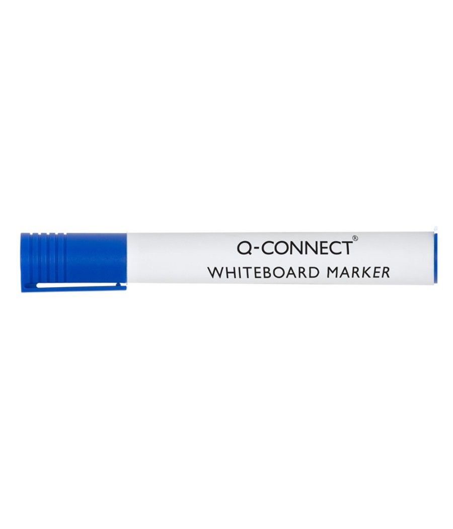 Rotulador q-connect pizarra blanca color azul punta redonda 3.0 mm pack 10 unidades - Imagen 4