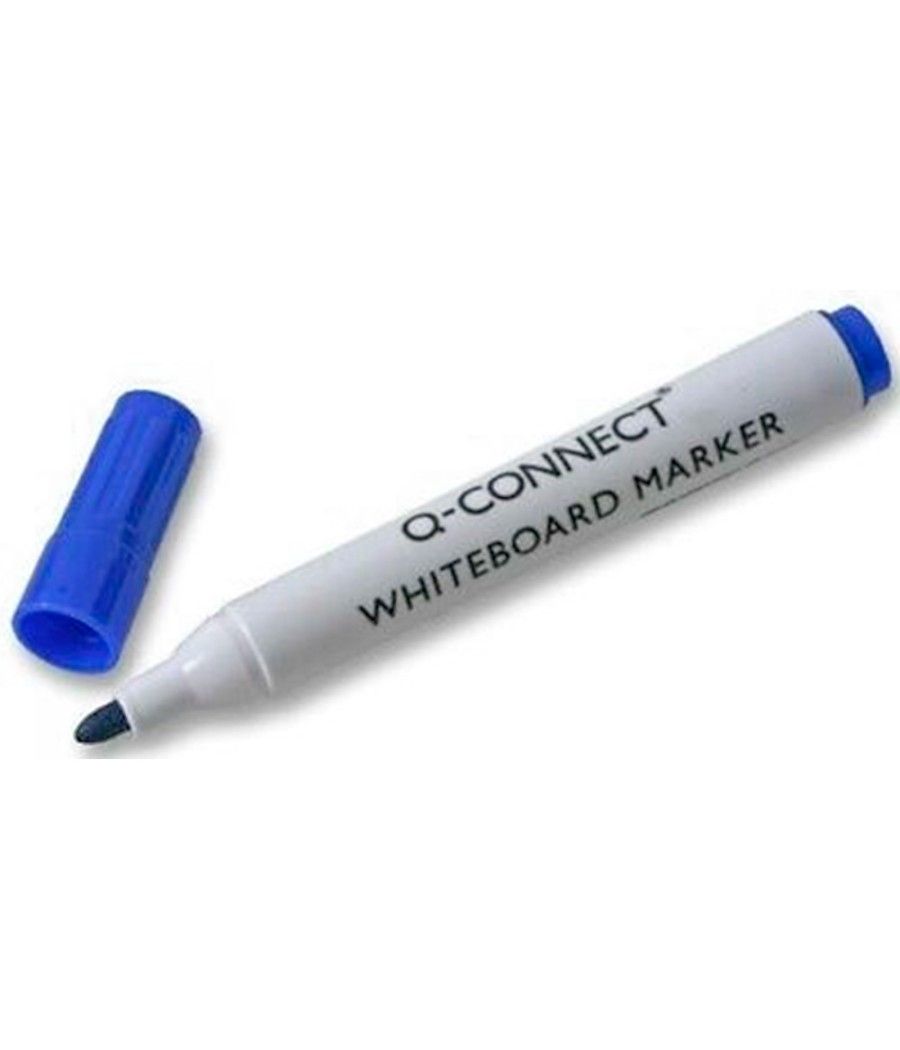 Rotulador q-connect pizarra blanca color azul punta redonda 3.0 mm pack 10 unidades - Imagen 5