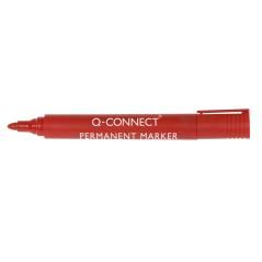 Rotulador q-connect marcador permanente rojo punta redonda 3.0 mm pack 10 unidades