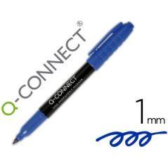 Rotulador q-connect para cd/dvd punta fibra permanente azul punta redonda 1,0 mm pack 10 unidades - Imagen 1