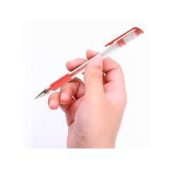 Bolígrafo q-connect tinta gel rojo 0.7 mm sujecion de caucho pack 10 unidades - Imagen 4