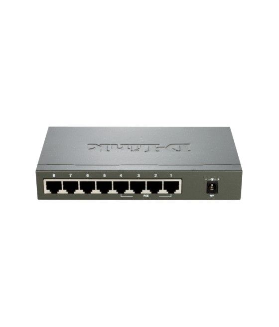 D-Link DES-1008PA switch No administrado Fast Ethernet (10/100) Energía sobre Ethernet (PoE) Negro - Imagen 4