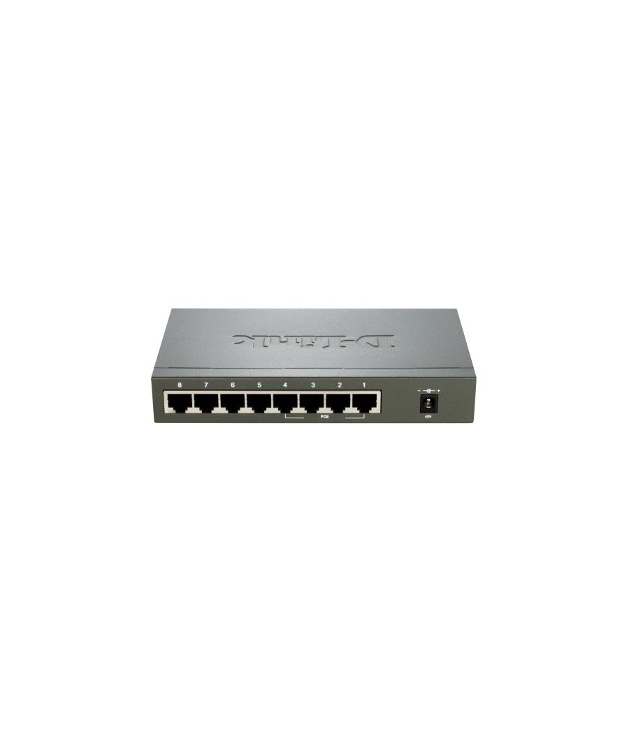 D-Link DES-1008PA switch No administrado Fast Ethernet (10/100) Energía sobre Ethernet (PoE) Negro - Imagen 4