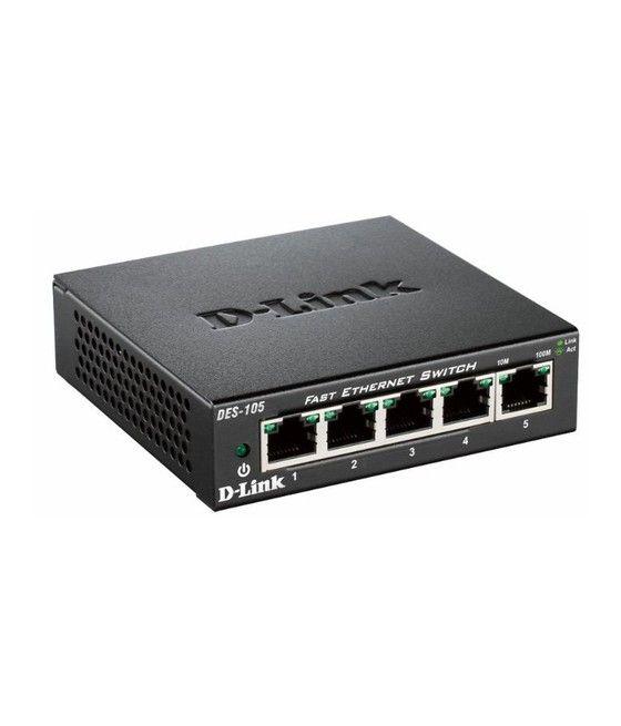 D-Link DES-105 Negro - Imagen 1