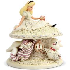 Figura enesco disney alicia en el pais de las maravillas alicia con rison y el conejo - Imagen 1