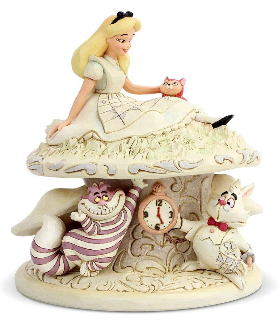 Figura enesco disney alicia en el pais de las maravillas alicia con rison y el conejo - Imagen 1