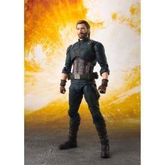 Figura tamashi nations marvel avengers infinity war capitan america 16 cm set de efectos especiales - Imagen 1