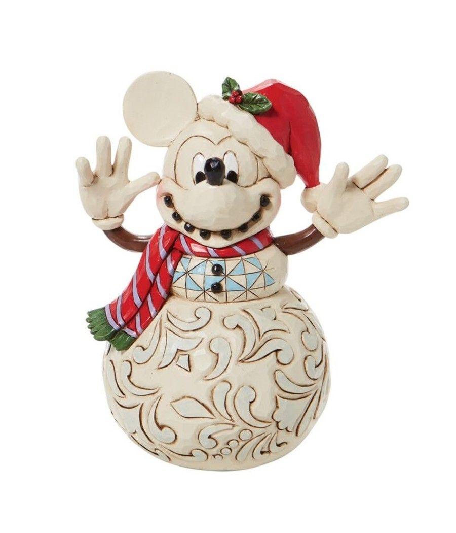 Figura enesco disney muñeco de nieve mickey navideño - Imagen 1