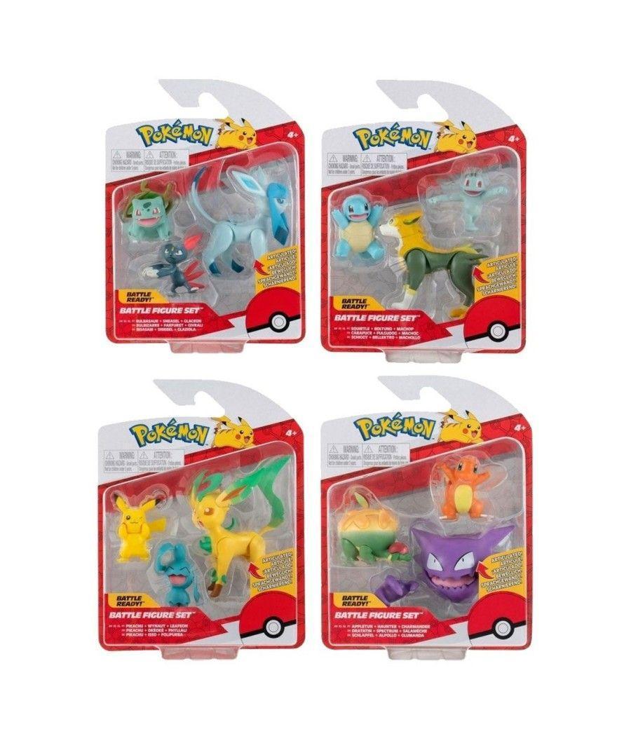 Pack de 3 fuguras boti pokemon batalla ola 10 surtido de 4 - Imagen 1