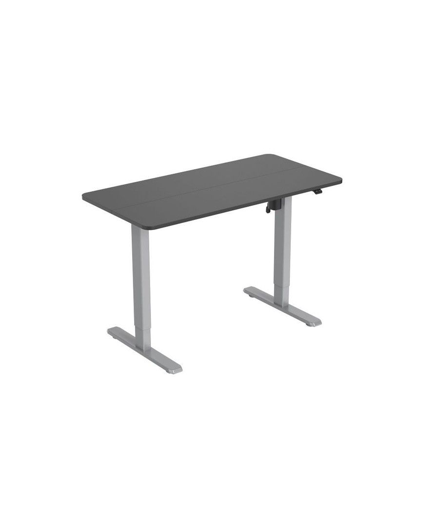 Mesa electrica ergonomica altura regulable tablero negro 120x60 color estructura gris control tactil altura desde 68cm-118cm - I