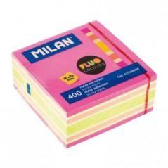 Milan bloc notas adhesivas 400 hojas 76x76 fluor - Imagen 1