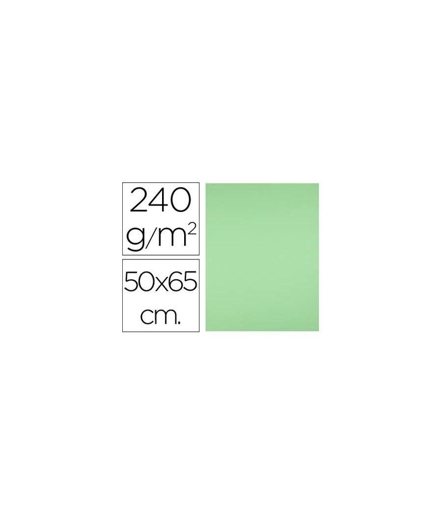 Cartulina liderpapel 50x65 cm 240g/m2 verde pistacho pack 125 unidades - Imagen 1