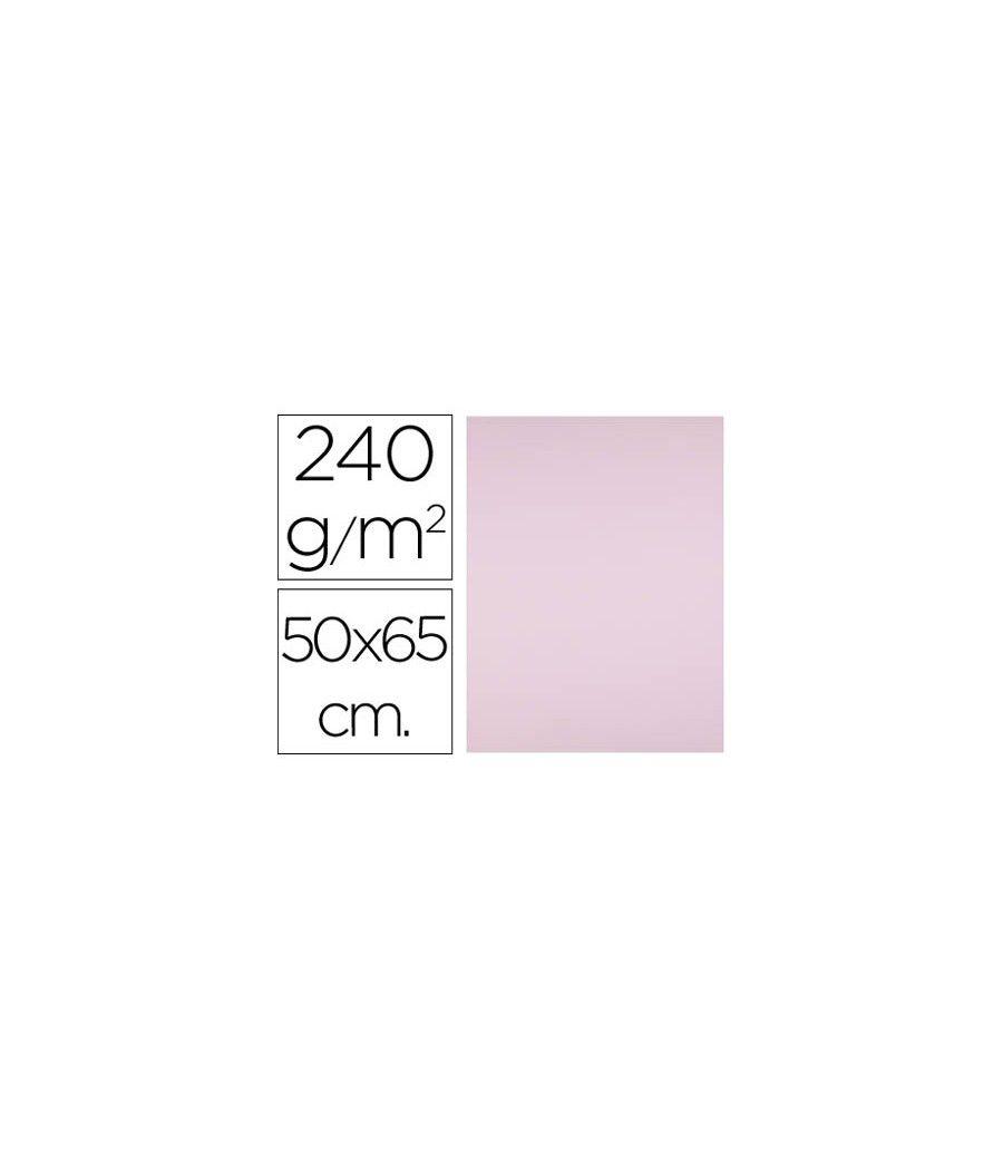 Cartulina liderpapel 50x65 cm 240g/m2 rosa pack 125 unidades - Imagen 1