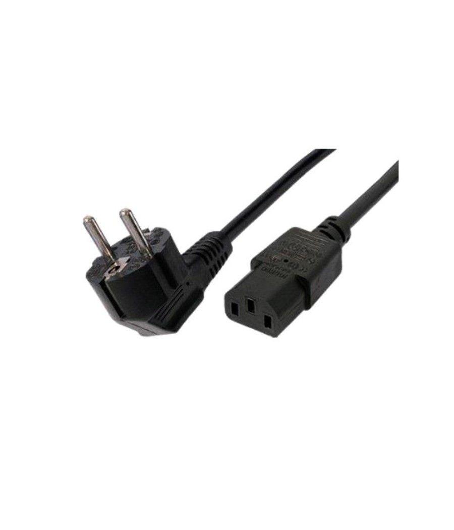 Cable alimentación 3go cpower/ schuko macho - c13 hembra/ 2m/ negro - Imagen 1