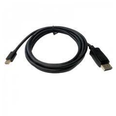 Cable mini displayport 3go cmdpdp-2m/ mini displayport macho - displayport macho/ 2m/ negro - Imagen 1