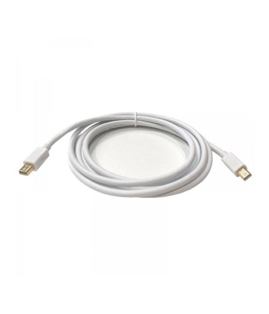 Cable mini displayport 3go cmdpmdp-2m/ mini displayport macho - mini displayport macho/ 2m/ blanco - Imagen 1