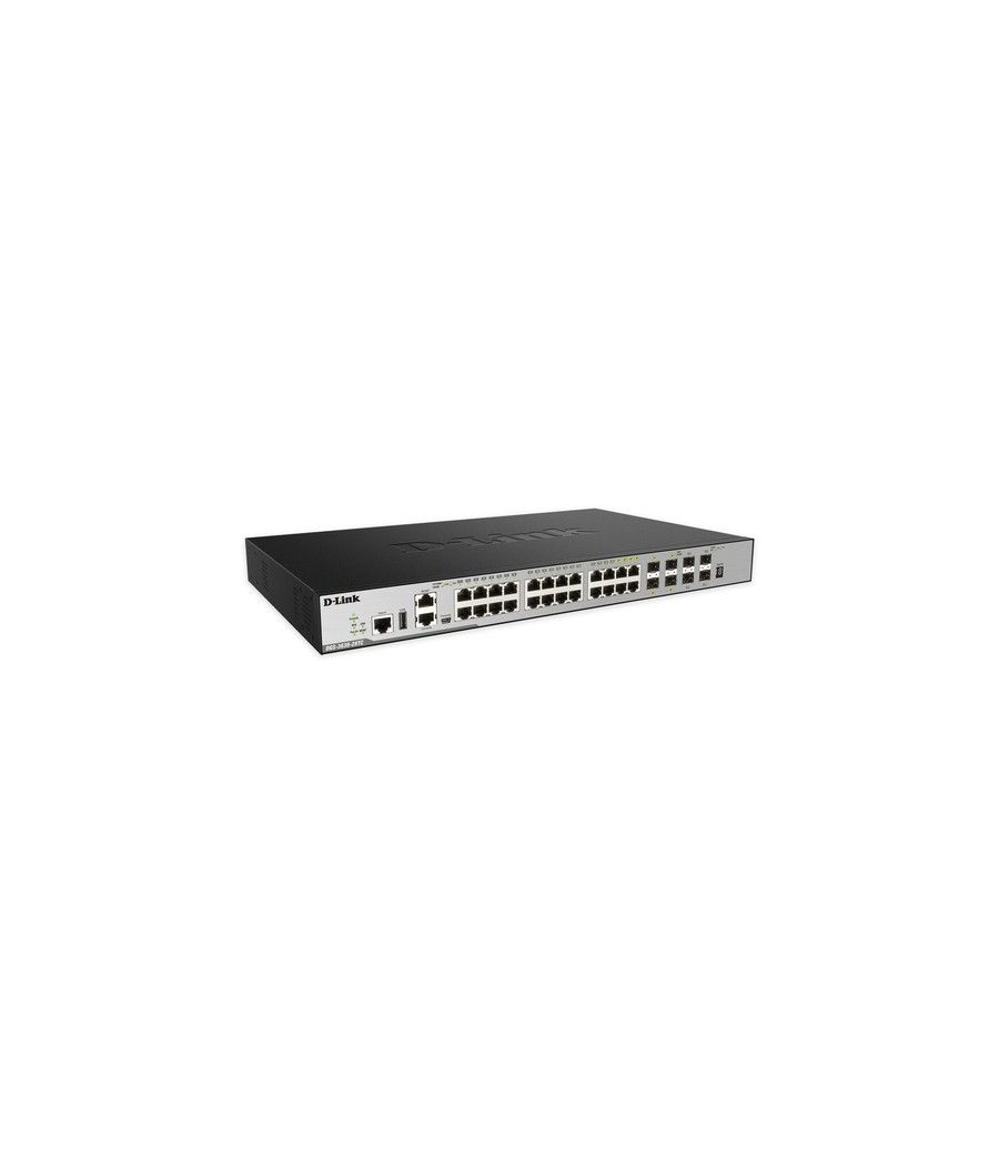 D-Link DGS-3630-28TC Gestionado L3 Gigabit Ethernet (10/100/1000) 1U Negro - Imagen 1