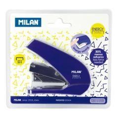 Milan grapadora compacta energy saving blister azul - Imagen 1