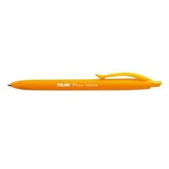 Bolígrafo p1 touch colours naranja, con el cuerpo del mismo color que la tinta. cajas de 12 unidades. - Imagen 1