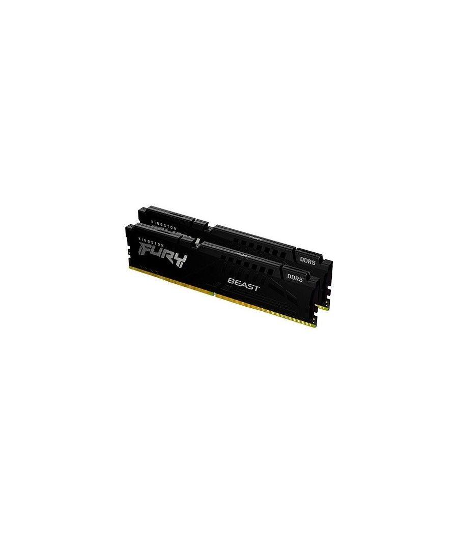 Memoria ddr5 16gb 2x8gb kingston - 5600mhz - pc5 44800 - fury beast - cl 40 - 1.25v - Imagen 1